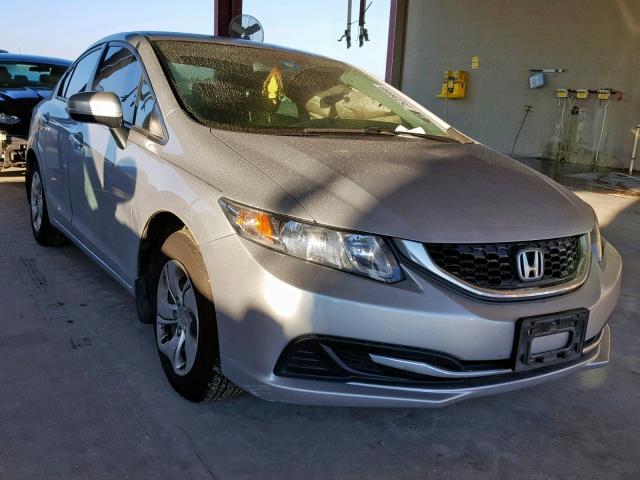 2HGFB2F54FH527094 - 2015 HONDA CIVIC LX SILVER photo 1