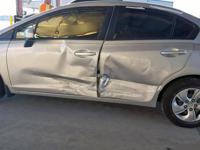 2HGFB2F54FH527094 - 2015 HONDA CIVIC LX SILVER photo 9