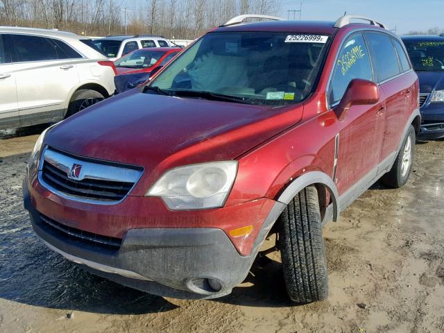 3GSDL43N58S574240 - 2008 SATURN VUE XE RED photo 2