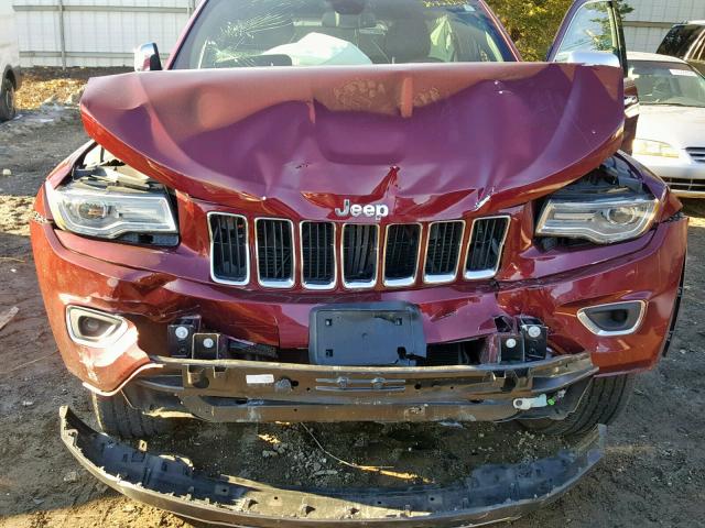 1C4RJFBG8GC432264 - 2016 JEEP GRAND CHER BURGUNDY photo 7