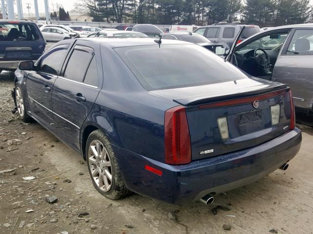 1G6DC67A950158745 - 2005 CADILLAC STS BLUE photo 3