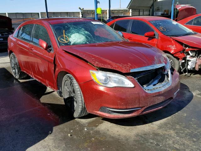 1C3CCBAB9DN704775 - 2013 CHRYSLER 200 LX RED photo 1