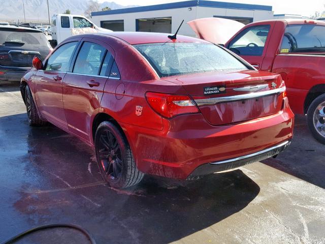 1C3CCBAB9DN704775 - 2013 CHRYSLER 200 LX RED photo 3