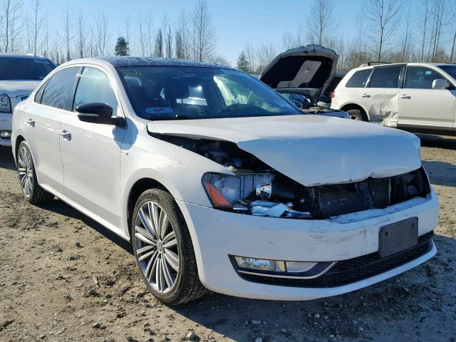 1VWBT7A33EC119732 - 2014 VOLKSWAGEN PASSAT SE WHITE photo 1