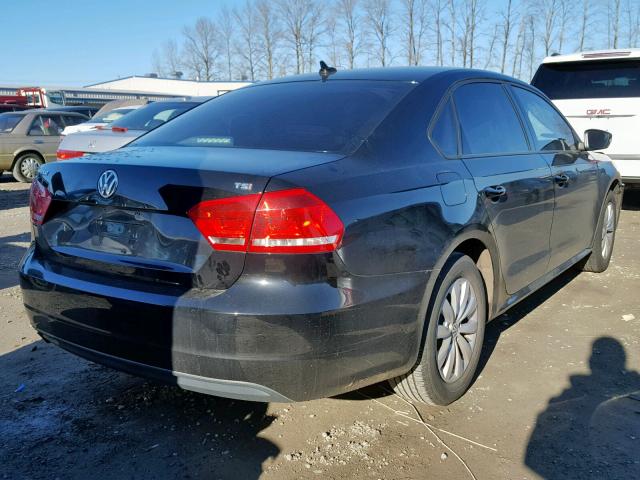 1VWAT7A38EC095049 - 2014 VOLKSWAGEN PASSAT S BLACK photo 4