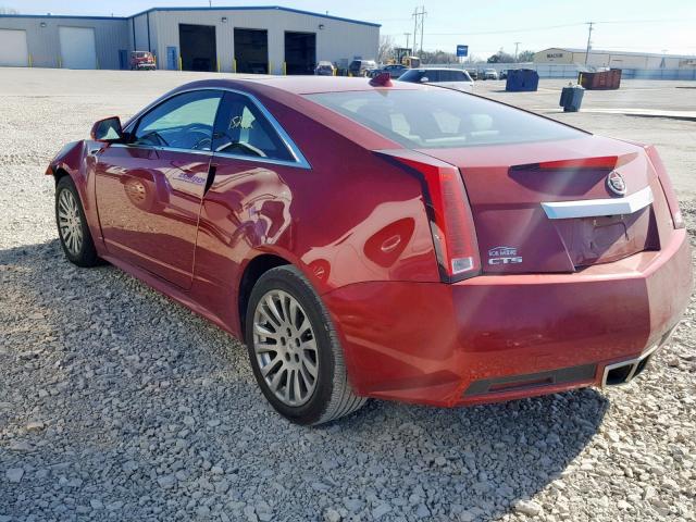 1G6DC1E33E0182546 - 2014 CADILLAC CTS PERFOR RED photo 3