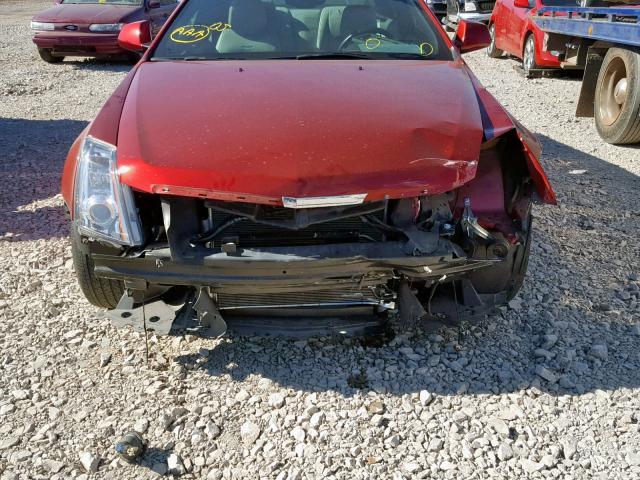 1G6DC1E33E0182546 - 2014 CADILLAC CTS PERFOR RED photo 9