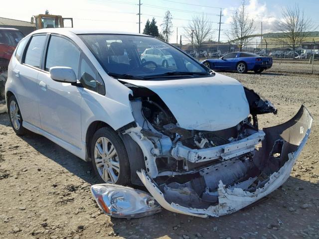 JHMGE88479S026763 - 2009 HONDA FIT SPORT WHITE photo 1