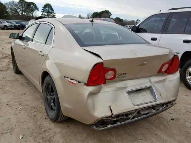 1G1ZB5EB8AF157842 - 2010 CHEVROLET MALIBU LS TAN photo 3