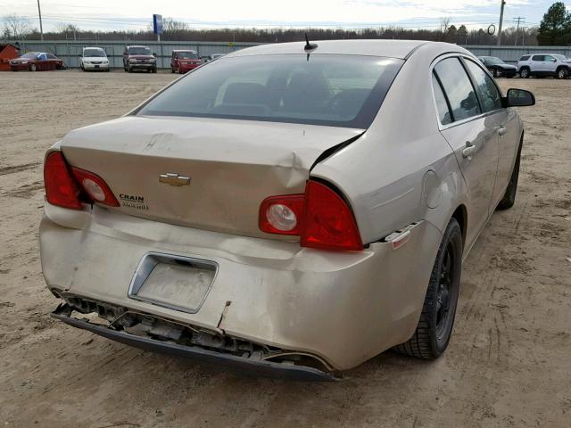 1G1ZB5EB8AF157842 - 2010 CHEVROLET MALIBU LS TAN photo 4