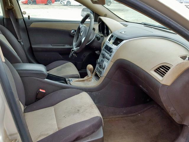 1G1ZB5EB8AF157842 - 2010 CHEVROLET MALIBU LS TAN photo 5