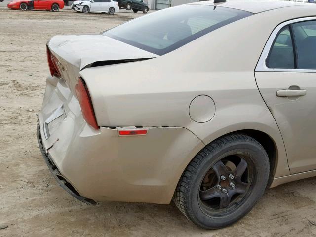 1G1ZB5EB8AF157842 - 2010 CHEVROLET MALIBU LS TAN photo 9