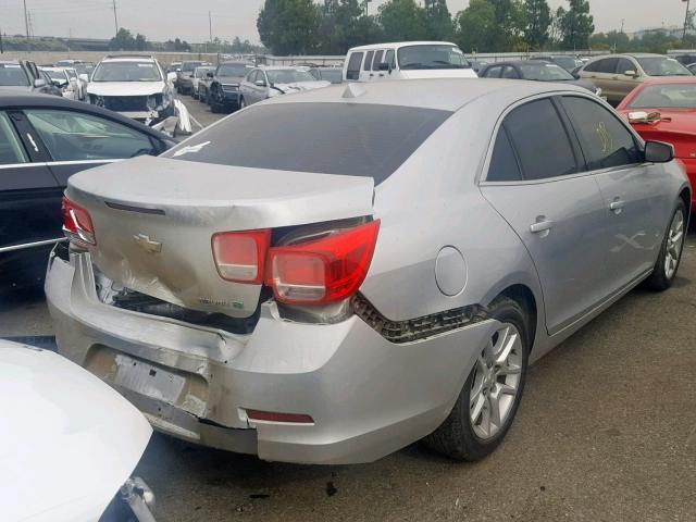 1G11D5RRXDF107091 - 2013 CHEVROLET MALIBU 1LT ვერცხლისფერი ფოტო 4