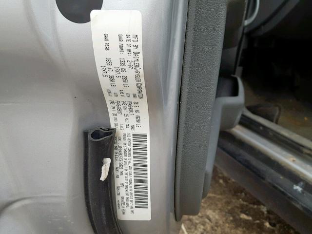 1J8HH48K27C612825 - 2007 JEEP COMMANDER Gümüş foto 10