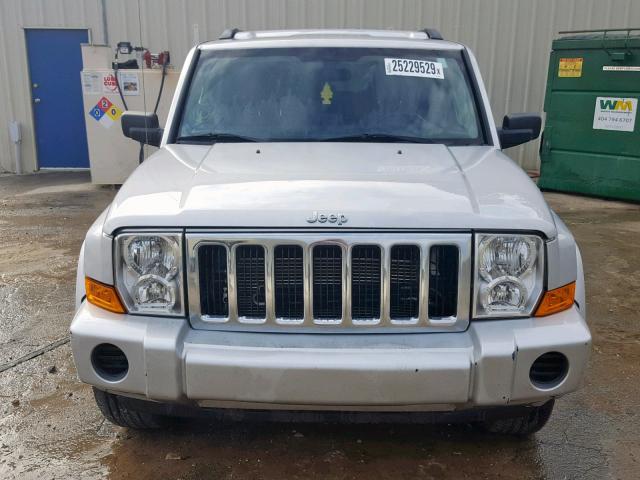1J8HH48K27C612825 - 2007 JEEP COMMANDER Gümüş foto 9