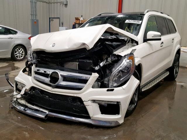 4JGDF7DE8FA579803 - 2015 MERCEDES-BENZ GL 550 4MA WHITE photo 2