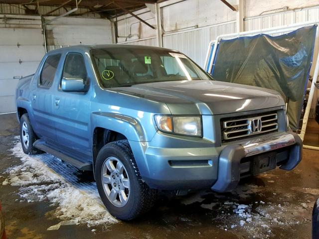 2HJYK16586H563786 - 2006 HONDA RIDGELINE BLUE photo 1