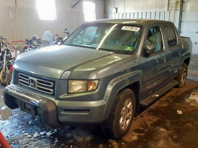 2HJYK16586H563786 - 2006 HONDA RIDGELINE BLUE photo 2