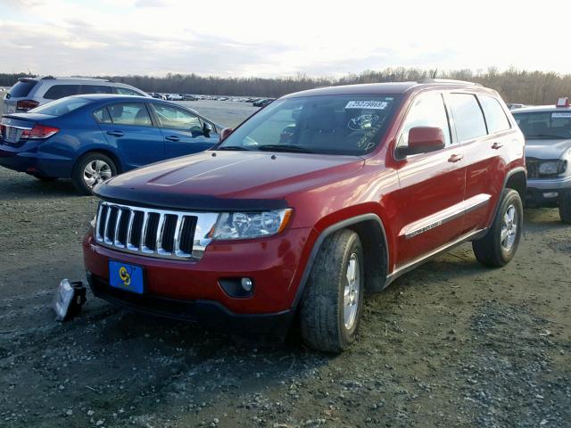 1J4RR4GG1BC589384 - 2011 JEEP GRAND CHER RED photo 2