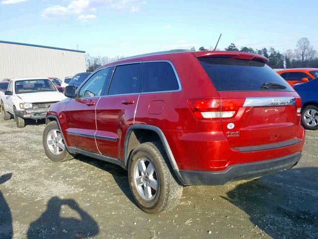 1J4RR4GG1BC589384 - 2011 JEEP GRAND CHER RED photo 3