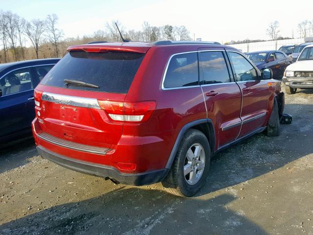 1J4RR4GG1BC589384 - 2011 JEEP GRAND CHER RED photo 4