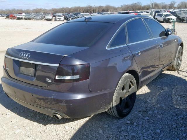 WAUDG74FX5N054210 - 2005 AUDI A6 3.2 QUA GRAY photo 4