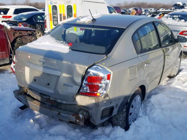 3N1AB61E87L664221 - 2007 NISSAN SENTRA 2.0 TAN photo 4