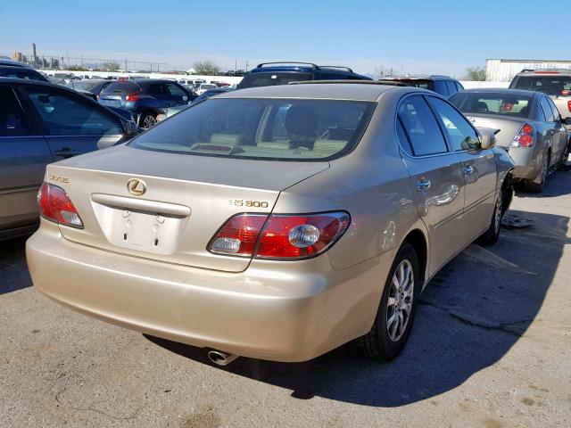 JTHBF30G036013644 - 2003 LEXUS ES 300 GOLD photo 4