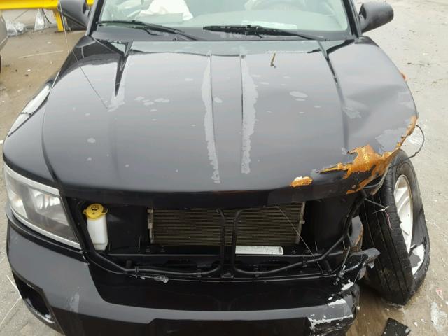 1D7HE32K09S726081 - 2009 DODGE DAKOTA SXT BLACK photo 7