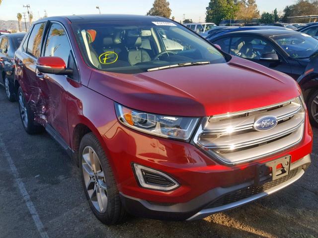 2FMPK3K96JBB53368 - 2018 FORD EDGE TITAN RED photo 1