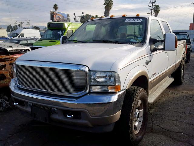 1FTSW31P74EE04992 - 2004 FORD F350 SRW S WHITE photo 2