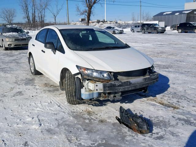 2HGFB2E27DH003880 - 2013 HONDA CIVIC DX WHITE photo 1