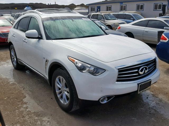 JN8CS1MU1FM381454 - 2015 INFINITI QX70 WHITE photo 1