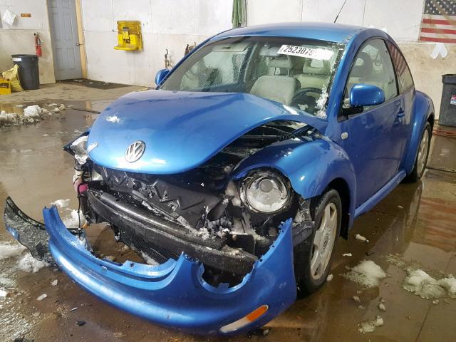 3VWCA21C2XM406476 - 1999 VOLKSWAGEN NEW BEETLE Mavi foto 2