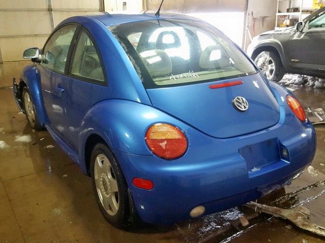 3VWCA21C2XM406476 - 1999 VOLKSWAGEN NEW BEETLE Mavi foto 3