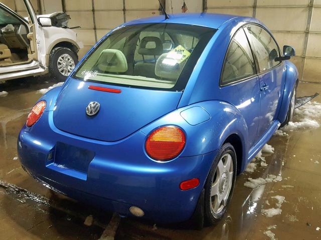 3VWCA21C2XM406476 - 1999 VOLKSWAGEN NEW BEETLE Mavi foto 4