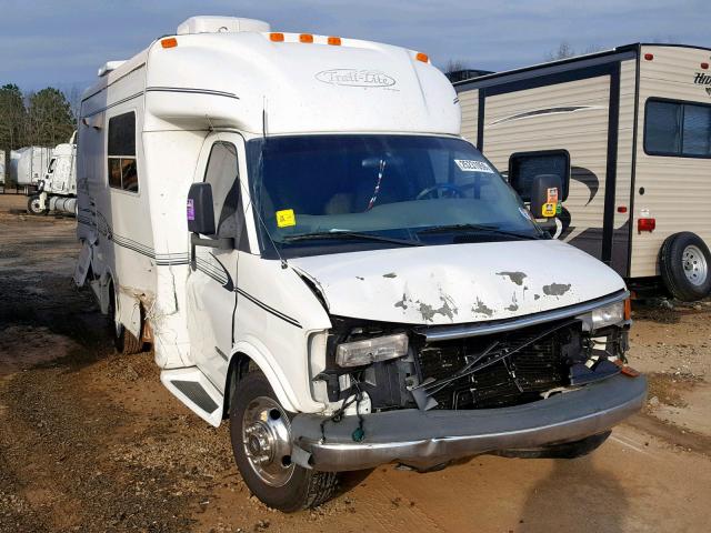 1GBJG31R511148529 - 2001 CHEVROLET EXPRESS CU WHITE photo 1