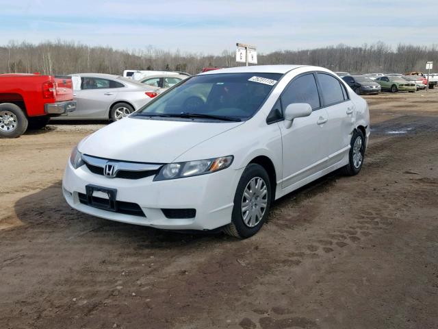 19XFA46529E000006 - 2009 HONDA CIVIC GX WHITE photo 2