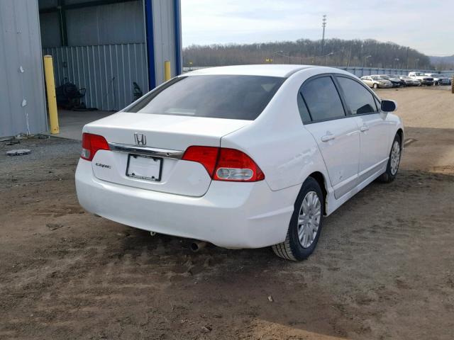 19XFA46529E000006 - 2009 HONDA CIVIC GX WHITE photo 4