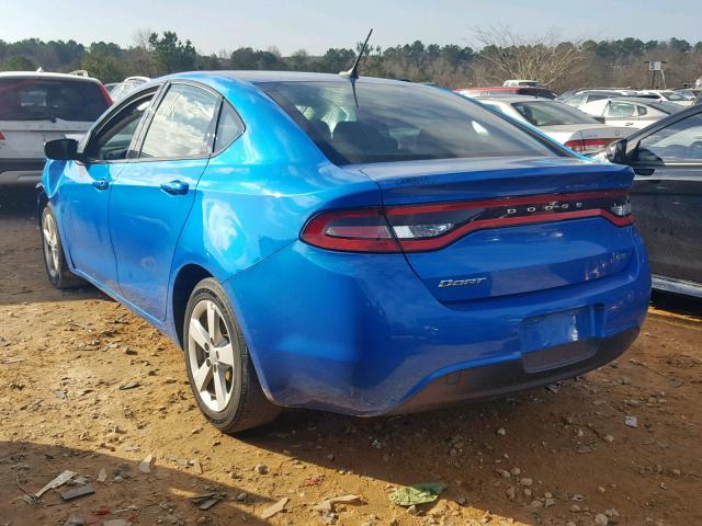 1C3CDFBBXGD727852 - 2016 DODGE DART SXT BLUE photo 3