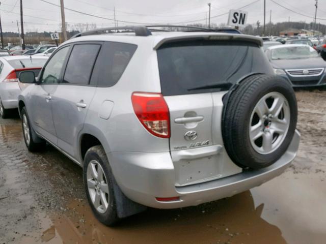 JTMBD31V775066387 - 2007 TOYOTA RAV4 LIMIT SILVER photo 3