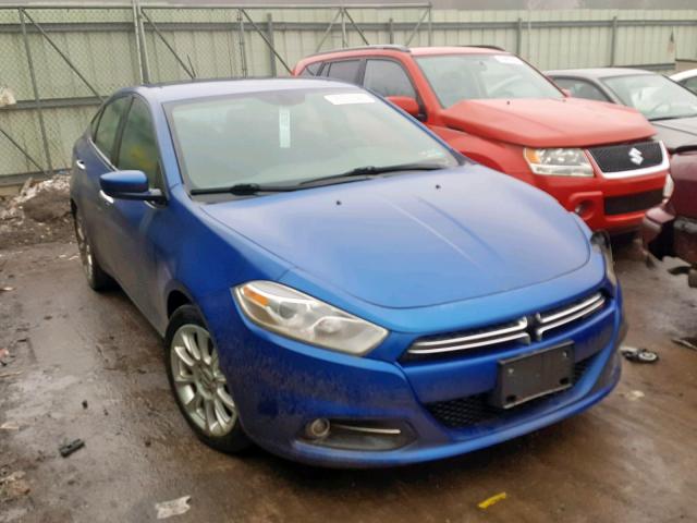 1C3CDFCH2DD285387 - 2013 DODGE DART LIMIT BLUE photo 1