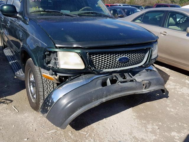 1FTRW07L51KB47460 - 2001 FORD F150 SUPER GREEN photo 9