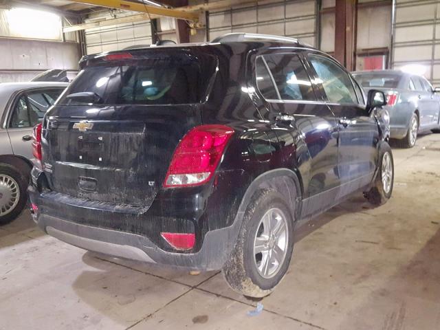 3GNCJLSB7JL322480 - 2018 CHEVROLET TRAX 1LT BLACK photo 4