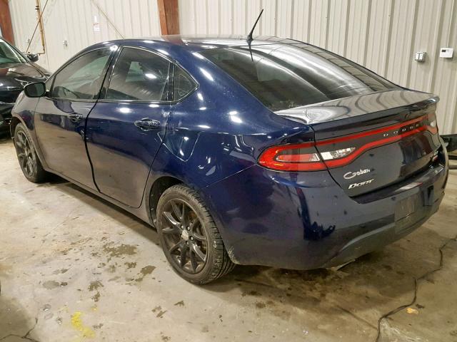 1C3CDFBH8DD687366 - 2013 DODGE DART SXT BLUE photo 3