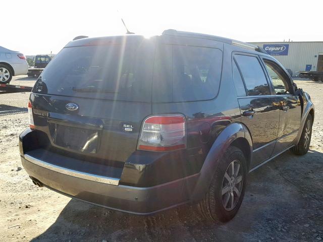 1FMDK05W68GA16999 - 2008 FORD TAURUS X S BLACK photo 4