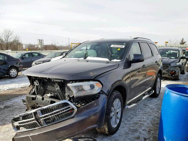 1C4RDJAG4EC345373 - 2014 DODGE DURANGO SX BLACK photo 2