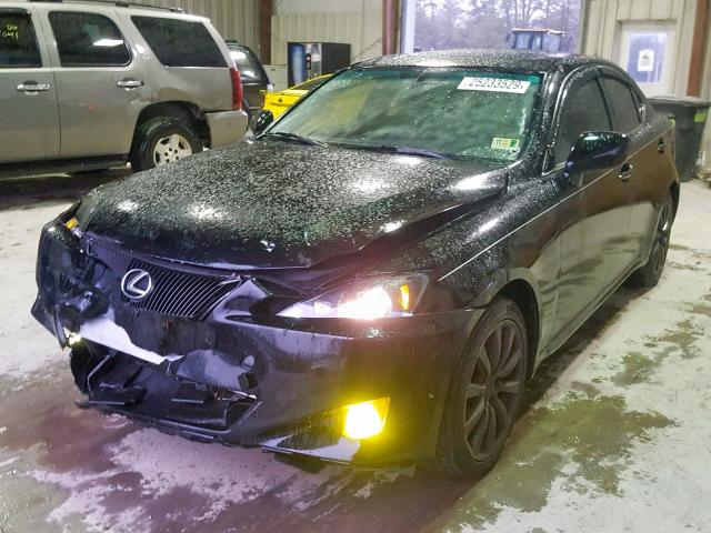 JTHCK262182023572 - 2008 LEXUS IS 250 BLACK photo 2