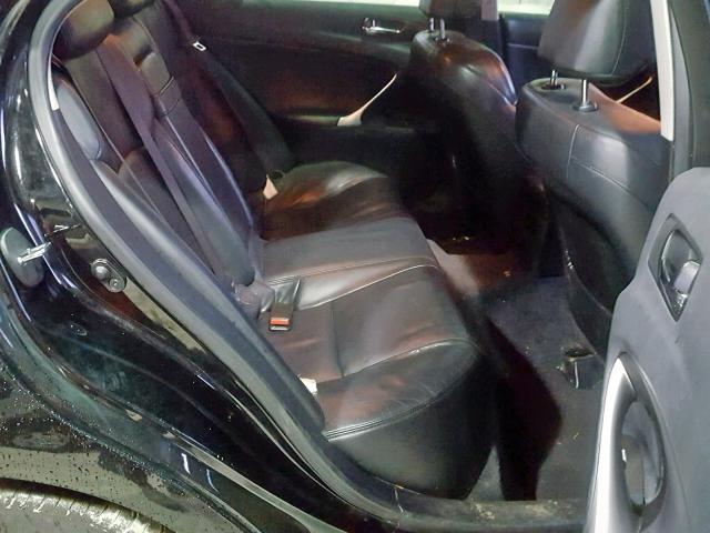 JTHCK262182023572 - 2008 LEXUS IS 250 BLACK photo 6