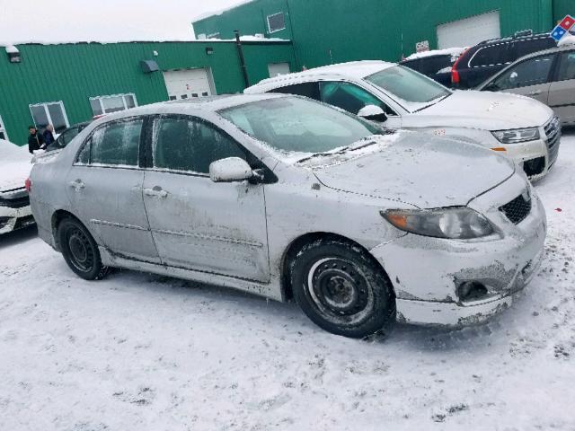 2T1BE40E89C017368 - 2009 TOYOTA COROLLA XR SILVER photo 1